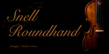 Snell Roundhand Font Poster 1